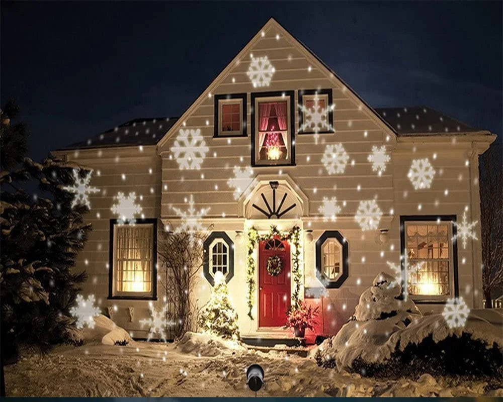 Christmas Halloween Projector Lights, Outdoor Xmas Decorations Holiday Snowflake Projector LED Lights House Decoration