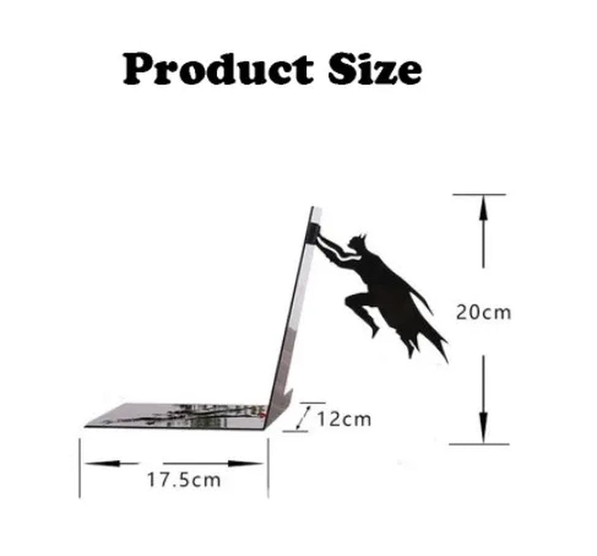 20Cm Superhero Bookend Figurines Metal Bookshelf Decor Desktop Ornament Office Desktop Accessories Bookshelf Home Decoration