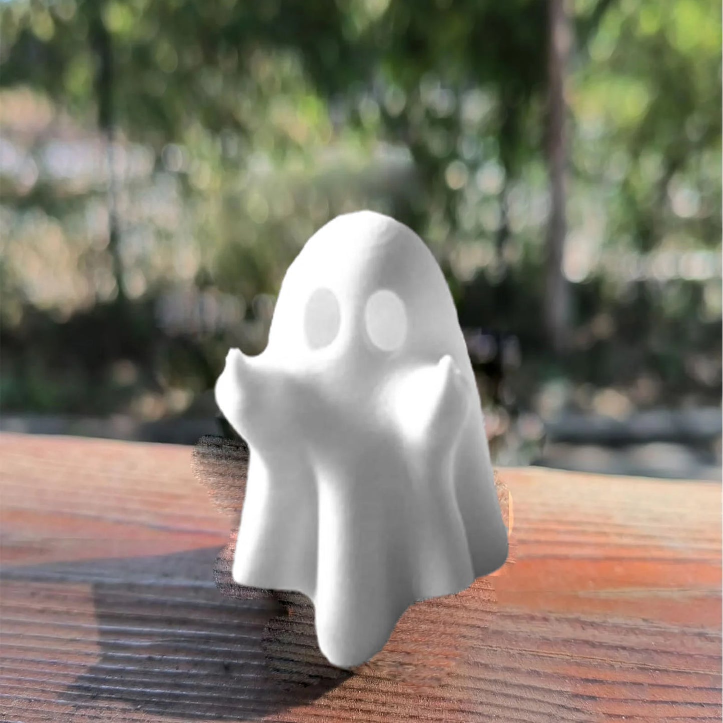 Cute Ghost Sculpture Resin Ghost Statue Small Scary Halloween Ghost Sculpture Figurine Rude Ghost Ornament for Home Decor