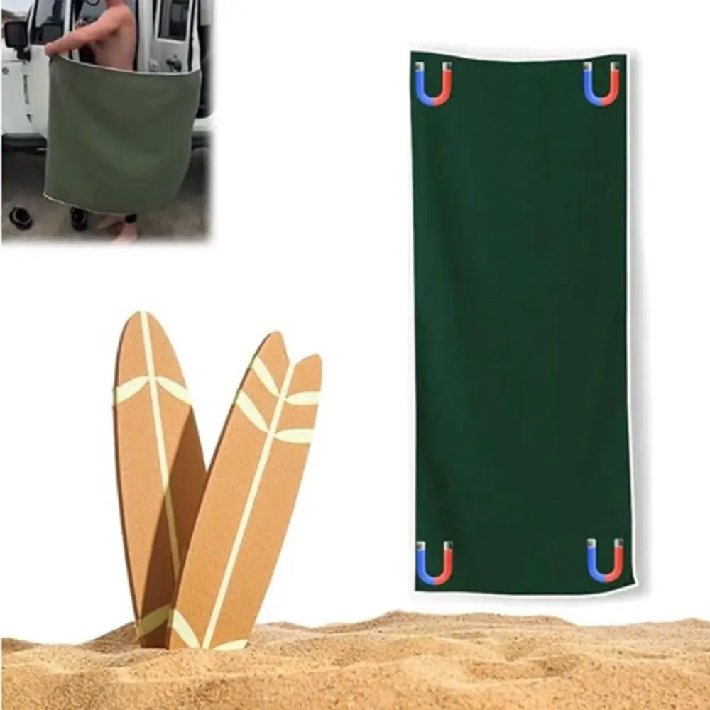 Outdoor Magnetic Bath Towel Fiber Quick-Drying Bath Towel Magnet Towel Outdoor Bath Towel Beach Towel Bathroom Accessories
