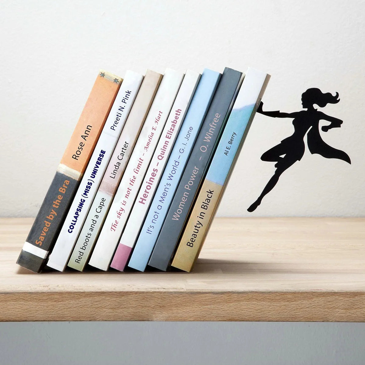 20Cm Superhero Bookend Figurines Metal Bookshelf Decor Desktop Ornament Office Desktop Accessories Bookshelf Home Decoration