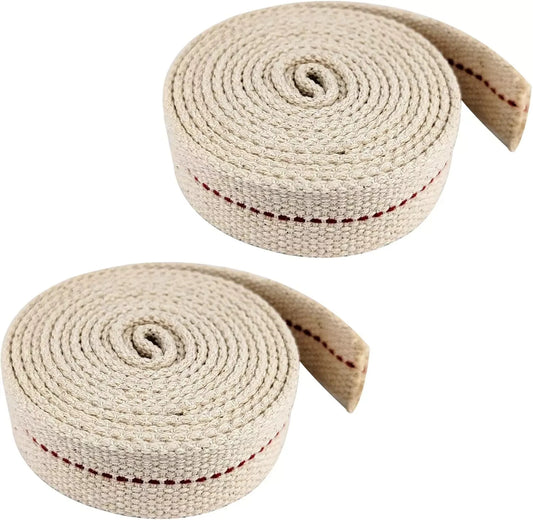 2 Roll/13 Feet Flat Oil Lamp Wick, 1 Inch Cotton Wick Replacement for Kerosene B