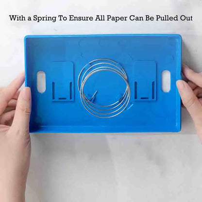 Creative Building Block Tissue Box Spring Design Tissue Storage Box for Bathroom Living Room Car Wall-Mounted Toilet Paper Box