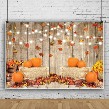 9X6Ft Fall Thanksgiving Halloween Photo Backdrop Fall Backdrops for Photography Autumn Pumpkin Harvest Barn Background Friendsgiving Party Supplies Farm Harvest Banner Decor Photo Props