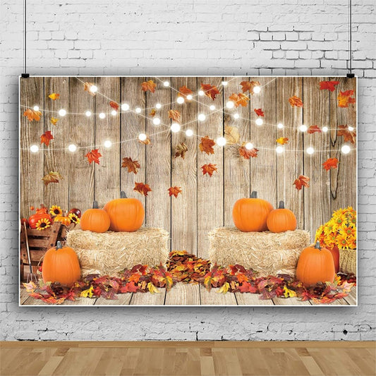 9X6Ft Fall Thanksgiving Halloween Photo Backdrop Fall Backdrops for Photography Autumn Pumpkin Harvest Barn Background Friendsgiving Party Supplies Farm Harvest Banner Decor Photo Props